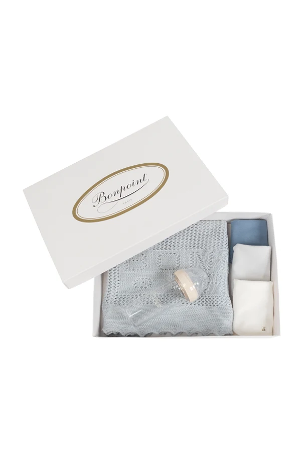 MULTICOLOUR Baby set: three-pack of bibs, bottle, blanket