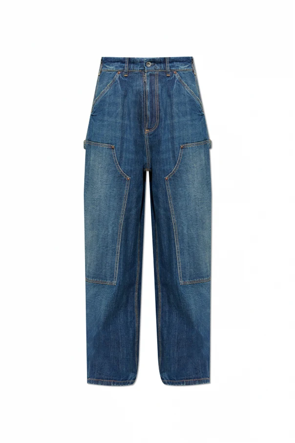 BLAU Jeans mit "Vintage"-Effekt