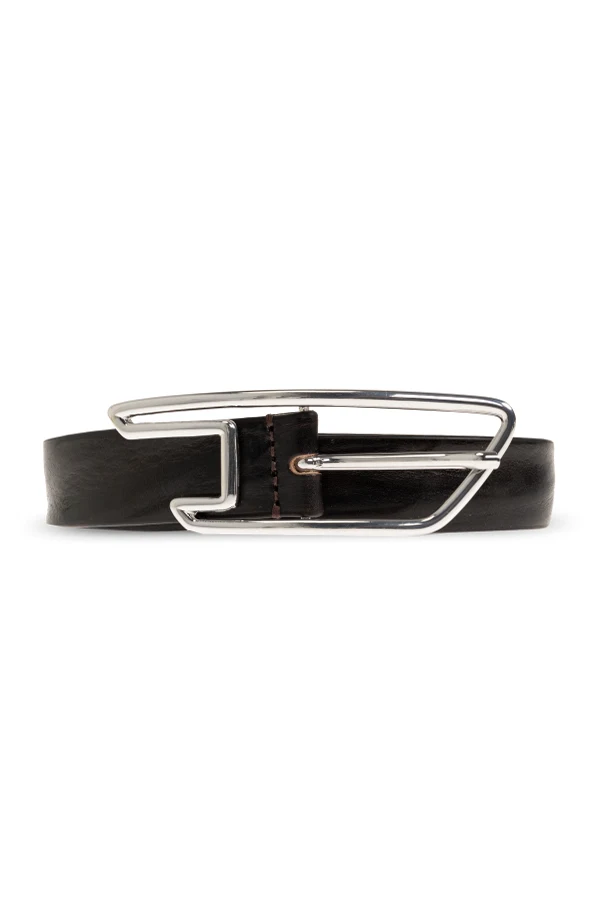 BLACK Leather belt ‘B-D LINE 30’