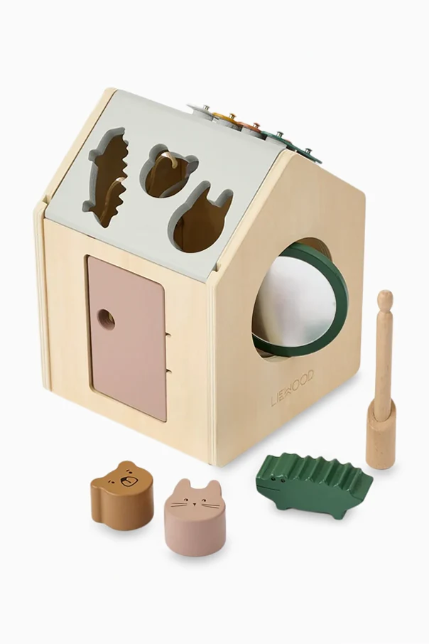 MULTICOLOUR Wooden Play Cube "Lucas"