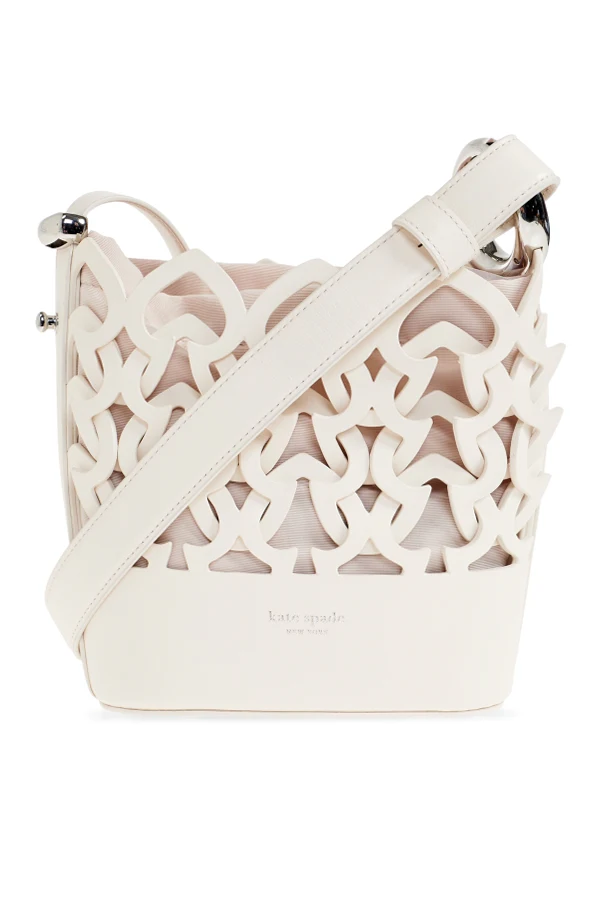 cream ‘Halo Woven Mini’ shoulder bag