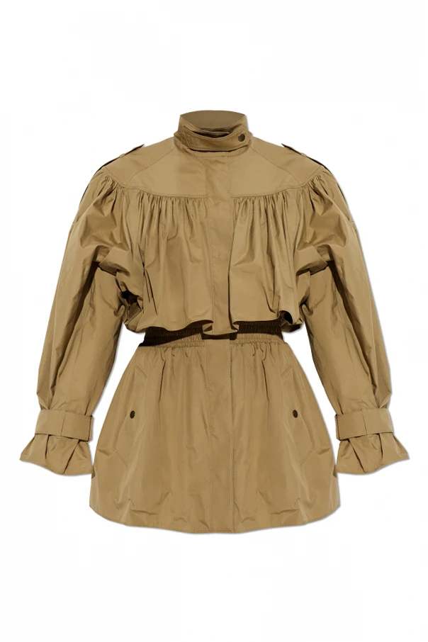 GRÜN Kurzer Trenchcoat