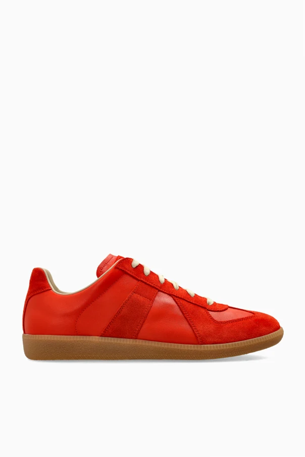 CZERWONY Zamszowe buty sportowe