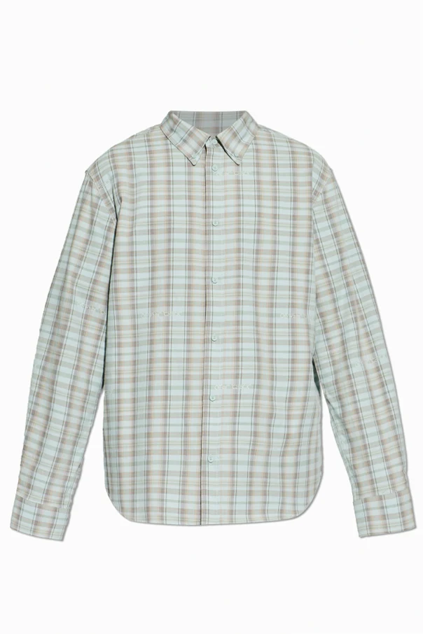 light blue Plaid pattern shirt