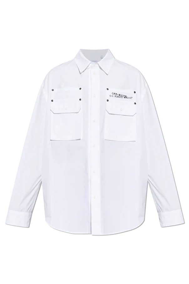 WHITE Shirt with pockets