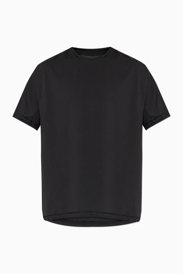BLACK Asymmetrical cut T-shirt