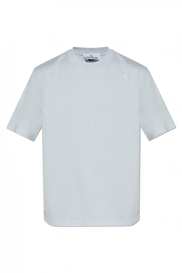 jasnoniebieski T-shirt z wyszytym logo