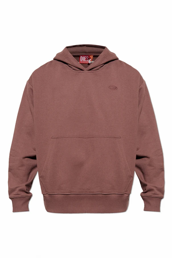 BRĄZOWY Bluza ` S-MACS-HOOD-MEGOVAL-D`