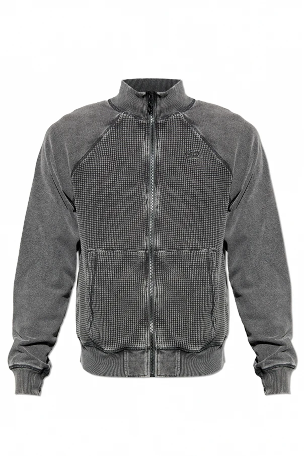 SZARY Bluza `S-WAFY-ZIP-RAG`