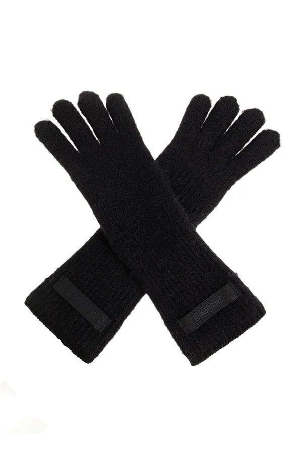 BLACK Wool gloves