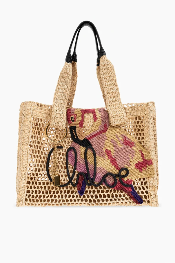 beige ‘Summer Banana East West’ shopper bag