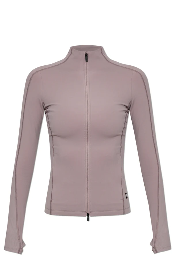 PURPLE Training sweatshirt with zip fastening