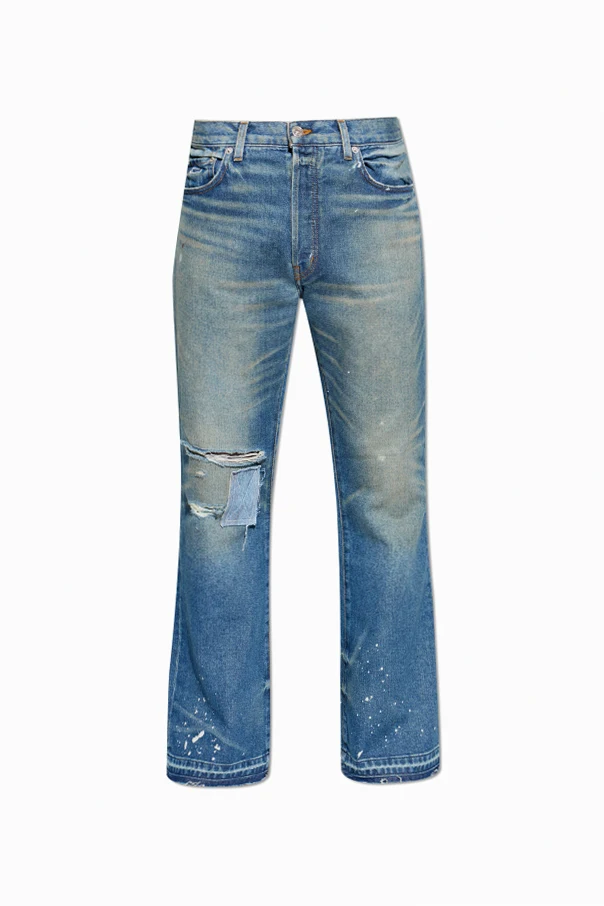 NIEBIESKI Jeansy z logo