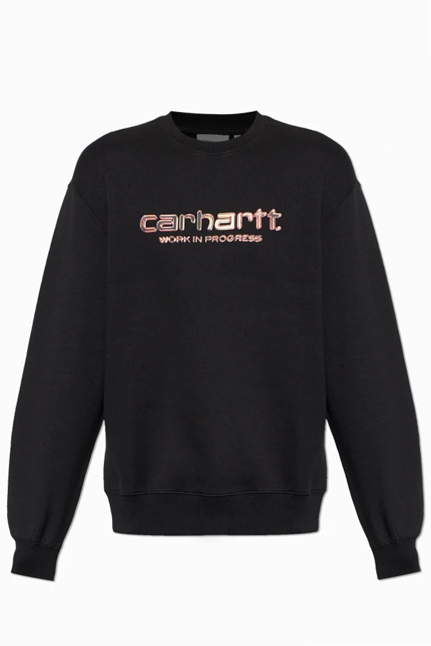 SCHWARZ Sweatshirt mit Logo
