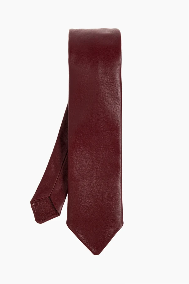 BURGUNDY Leather tie