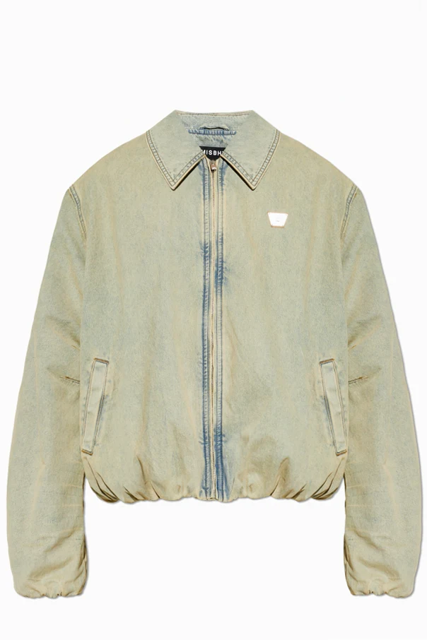 BLUE Denim jacket with 'vintage' effect
