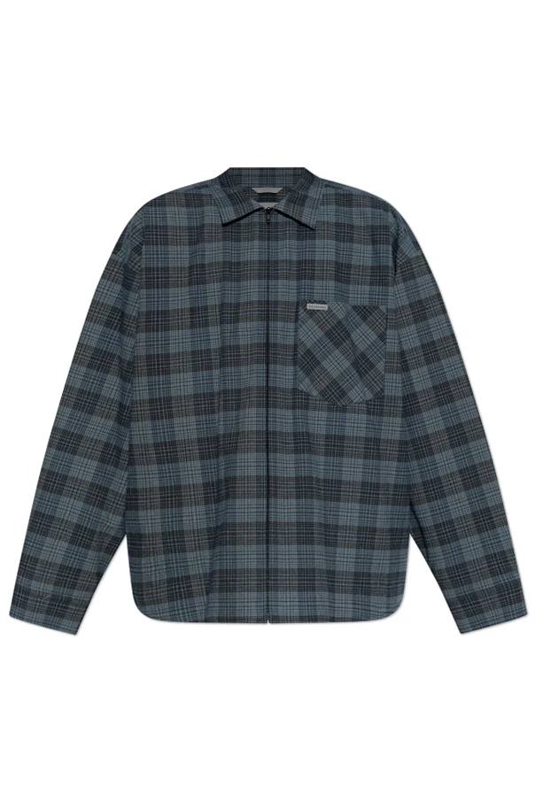 NAVY BLUE Insulated jacket with logo