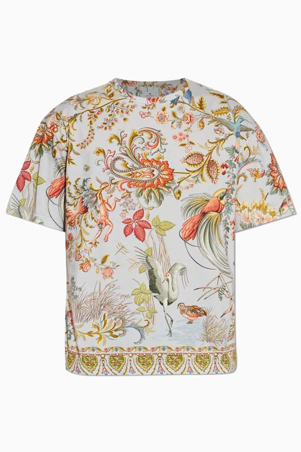 HELLBLAU Gemustertes T-Shirt