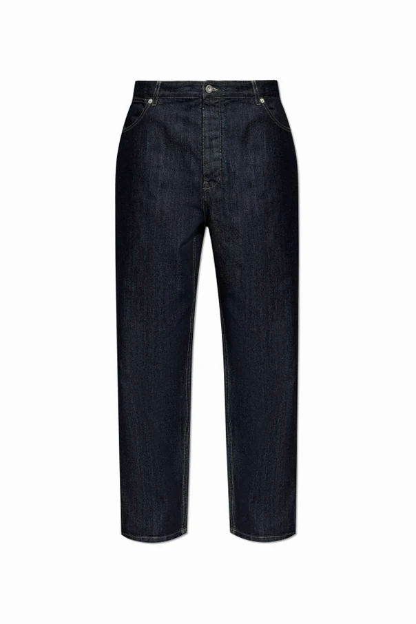 NAVY BLUE Straight-leg jeans