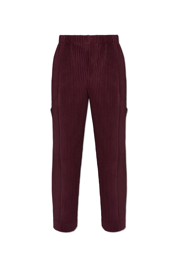 BURGUNDY Pleated pants