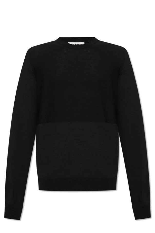 SCHWARZ Wollpullover von JIL SANDER