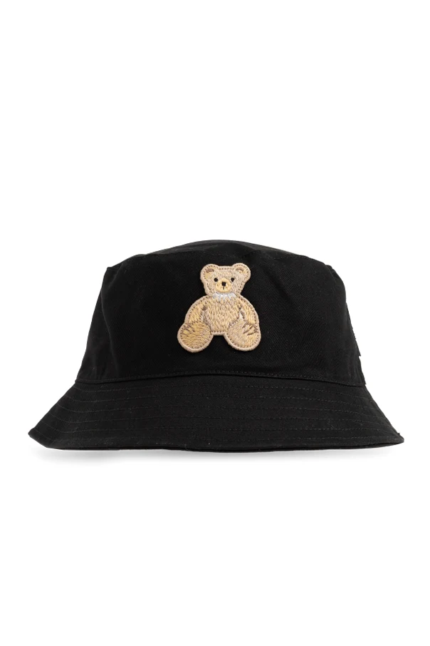 BLACK Bear motif hat