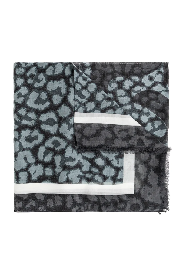 GREY Patterned scarf