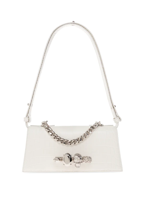 WHITE 'Jewelled Mini' bag