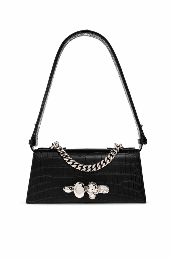 BLACK 'Jewelled Mini' handbag