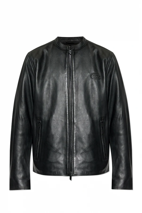 SCHWARZ Lederjacke „L-TAD-WRD“