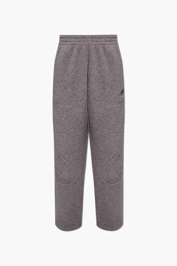 GRAU Fleecehose mit Logo