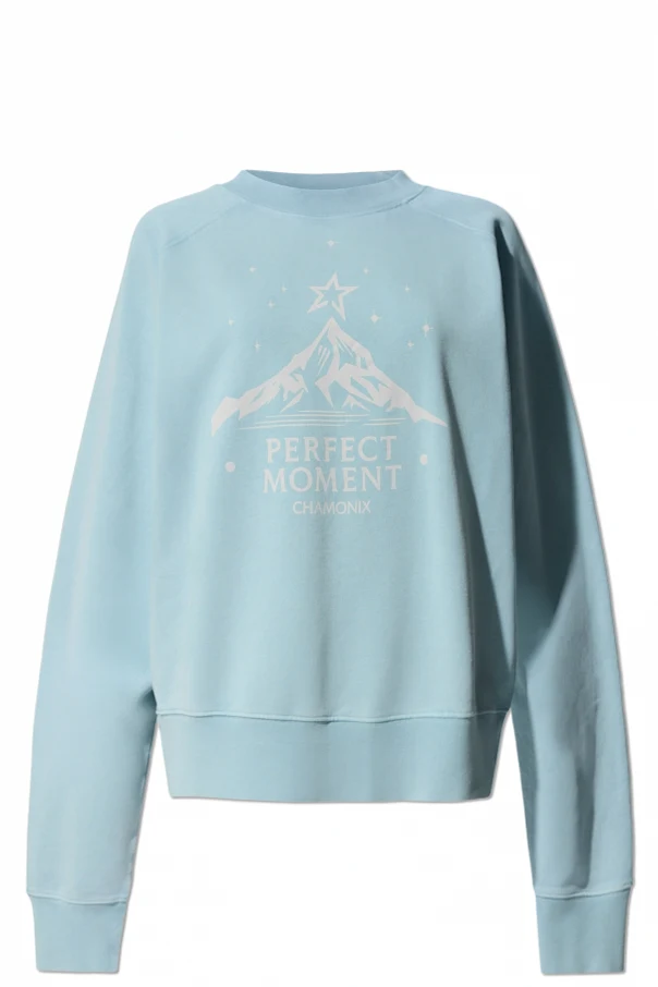 BLAU Sweatshirt mit `Vintage`-Effekt