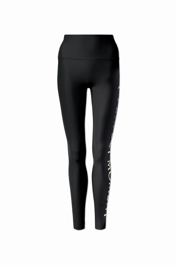 BLACK High-waisted leggings