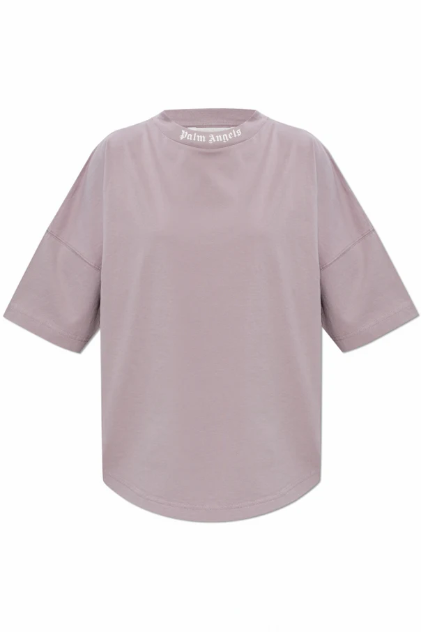 PURPLE T-shirt with printed logo