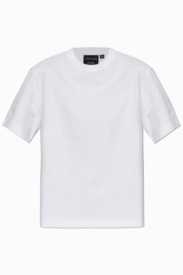 WHITE T-shirt with logo