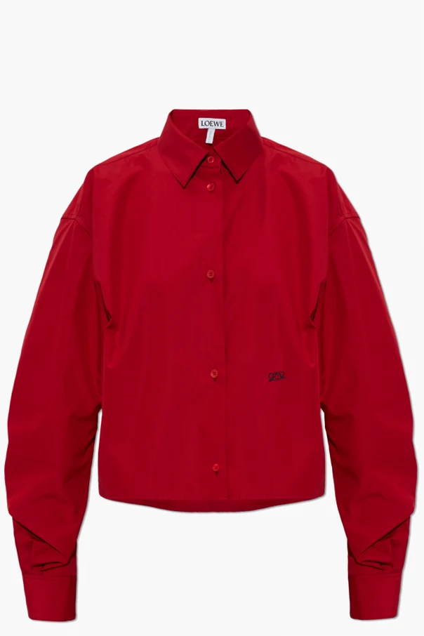 RED Short, loose-fit shirt