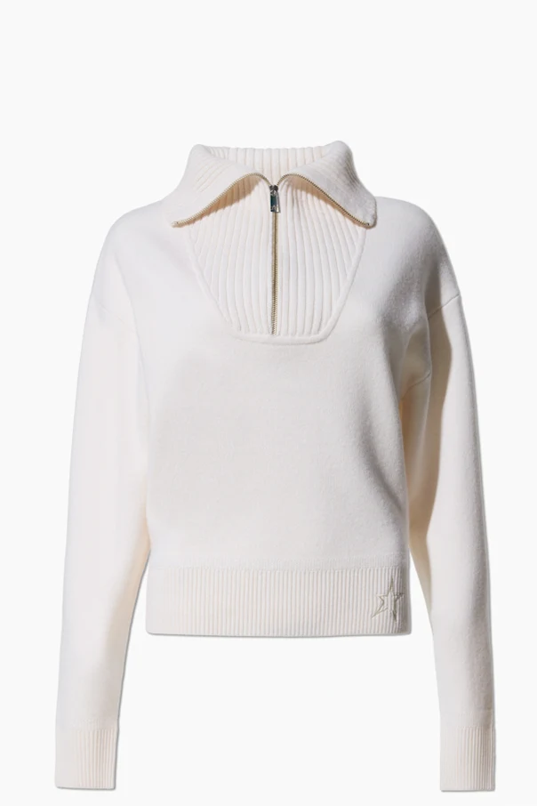 CREME Pullover mit weitem Kragen