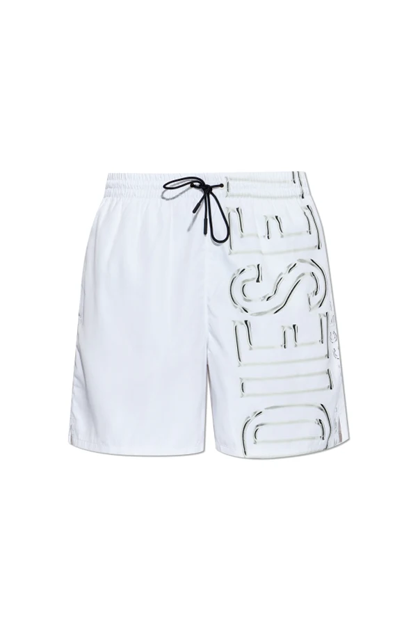 BIAŁY  Szorty kąpielowe `SOCCER-41-D-CORE`