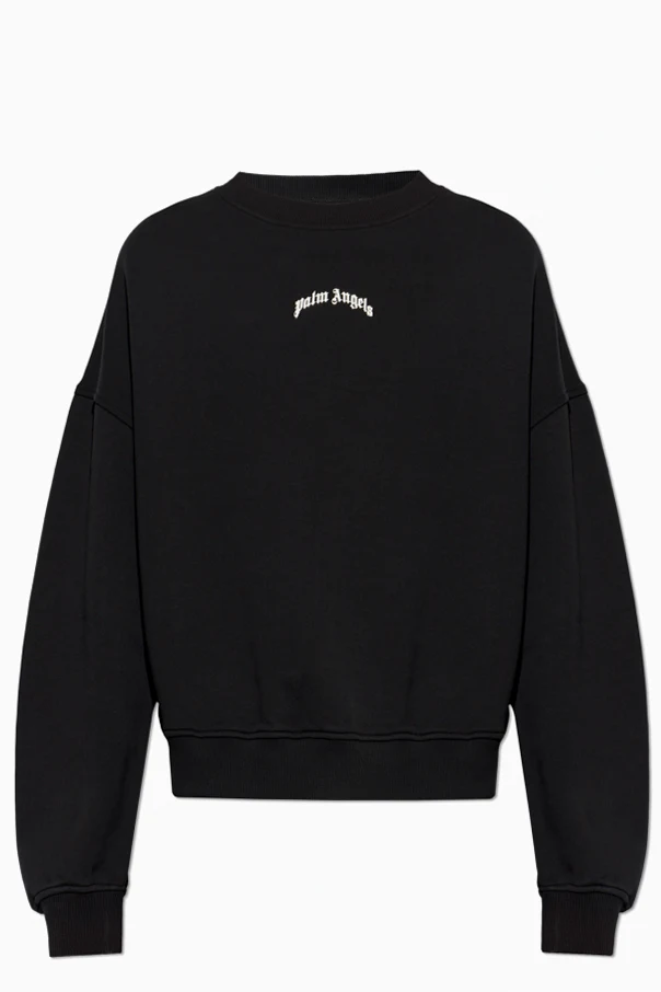 BLACK Sweatshirt with printed logo