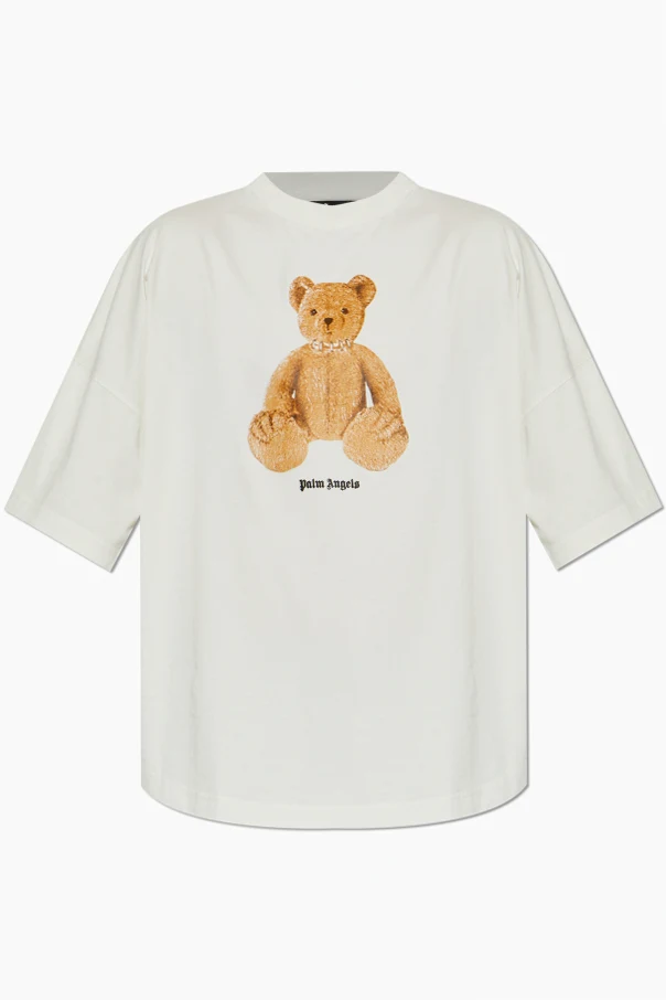 WHITE T-shirt with printed logo