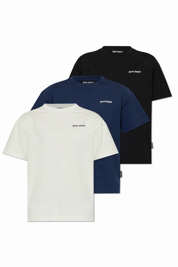 MULTICOLOUR Three-pack of t-shirts with printed logo