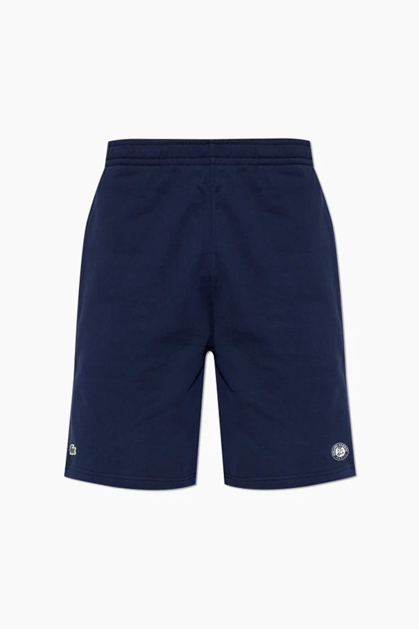 NAVY BLUE Sweatshorts with logo patch