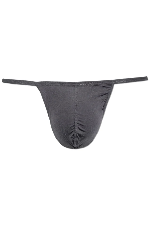 GREY Thongs from the "Plume" collection