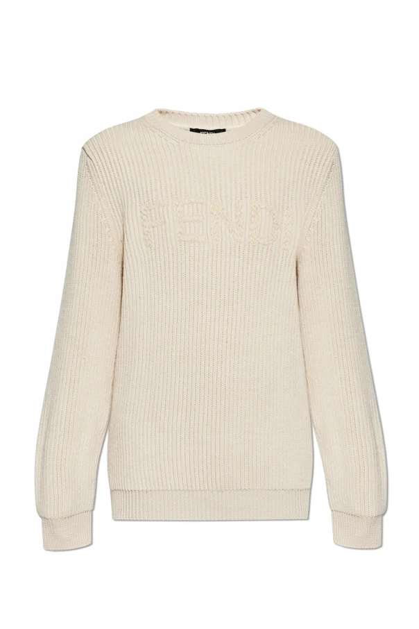CREME Wollpullover mit Logo