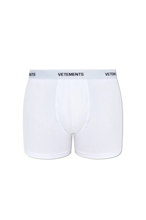 WHITE Boxers with logo