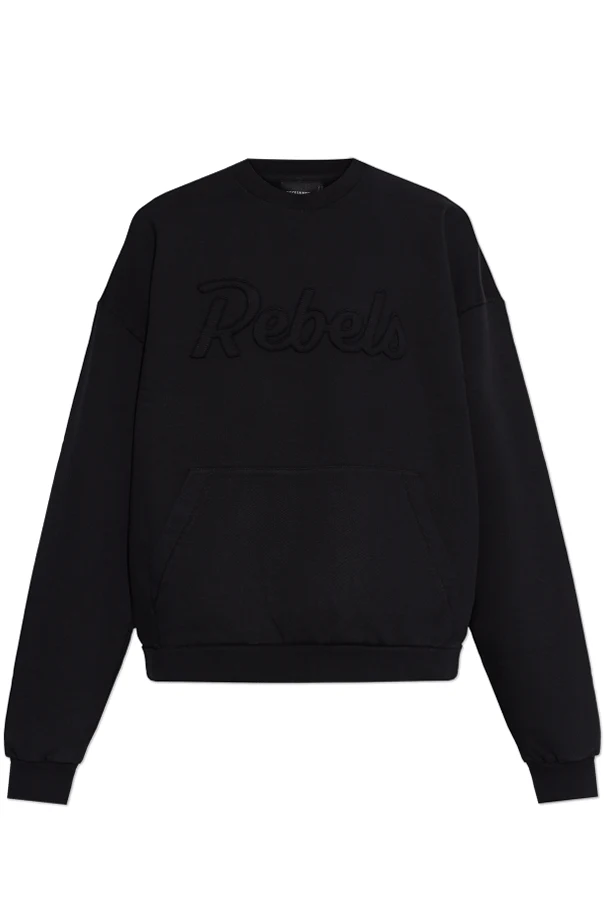 SCHWARZ Baumwoll-Sweatshirt