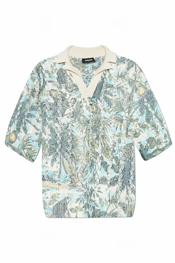 MEHRFARBIG Gemustertes Poloshirt