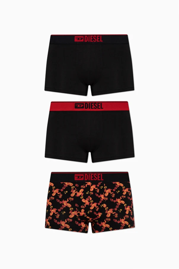 BLACK Three-pack of boxer briefs ‘UMBX-DAMIENTHREEPACK’