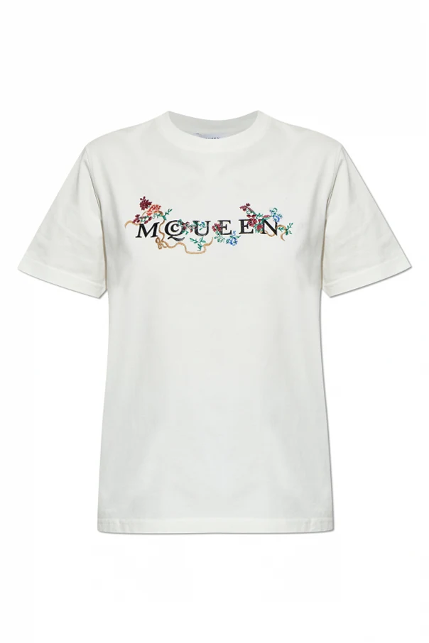 BIAŁY  T-shirt z logo