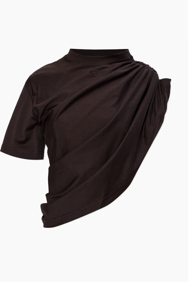 BRAUN Asymmetrisches Top mit gesticktem Logo
